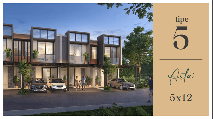 Rumah Pasadena 1 PIK 2 tipe 5 Arta