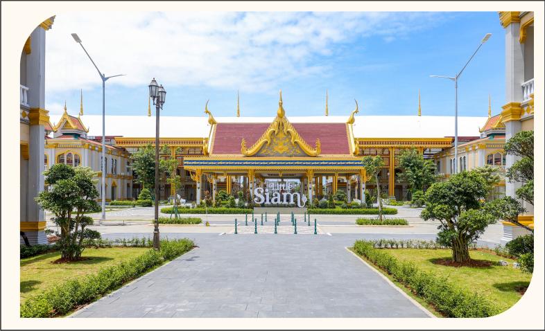 Fasad rukan tematik Thailand Little Siam