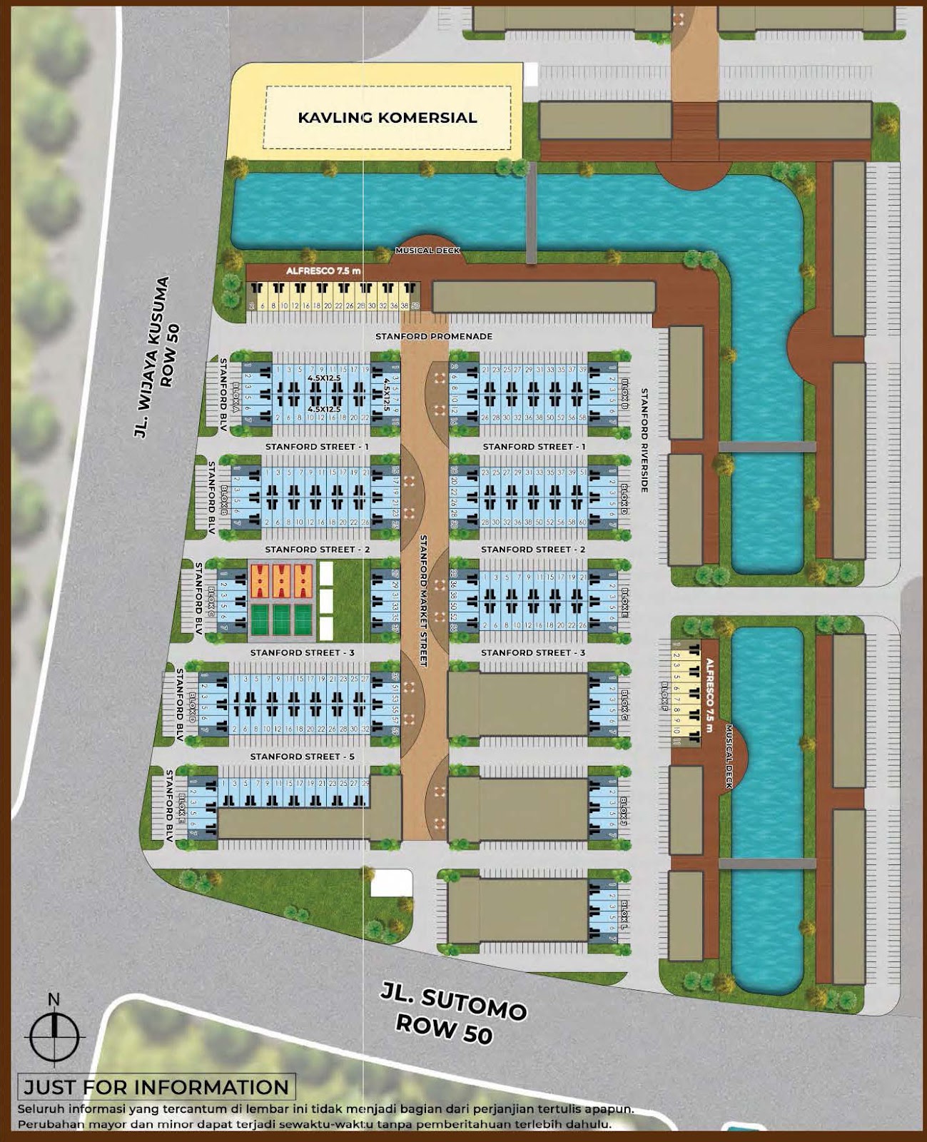 Siteplan Ruko Stanford PIK 2